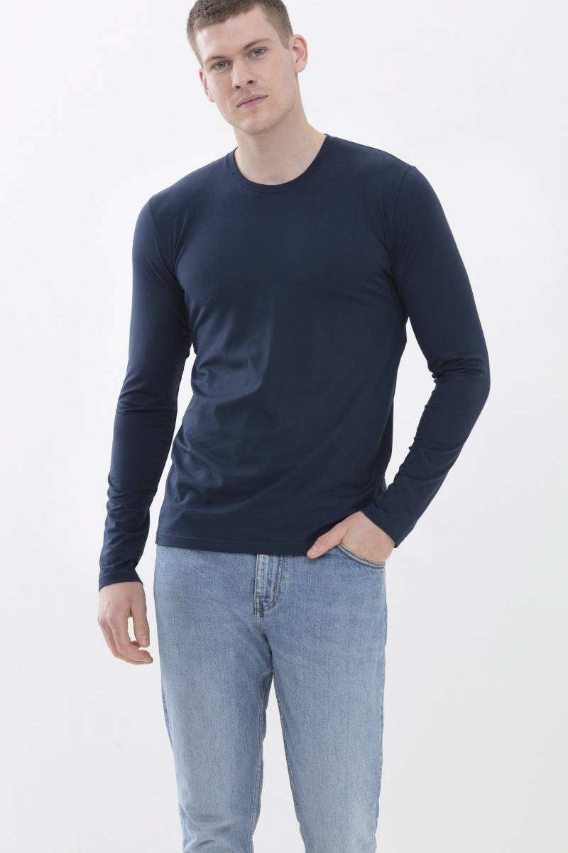 Hybrid-T-Shirt | Langarm Serie Hybrid T-Shirt Yacht Blue von mey