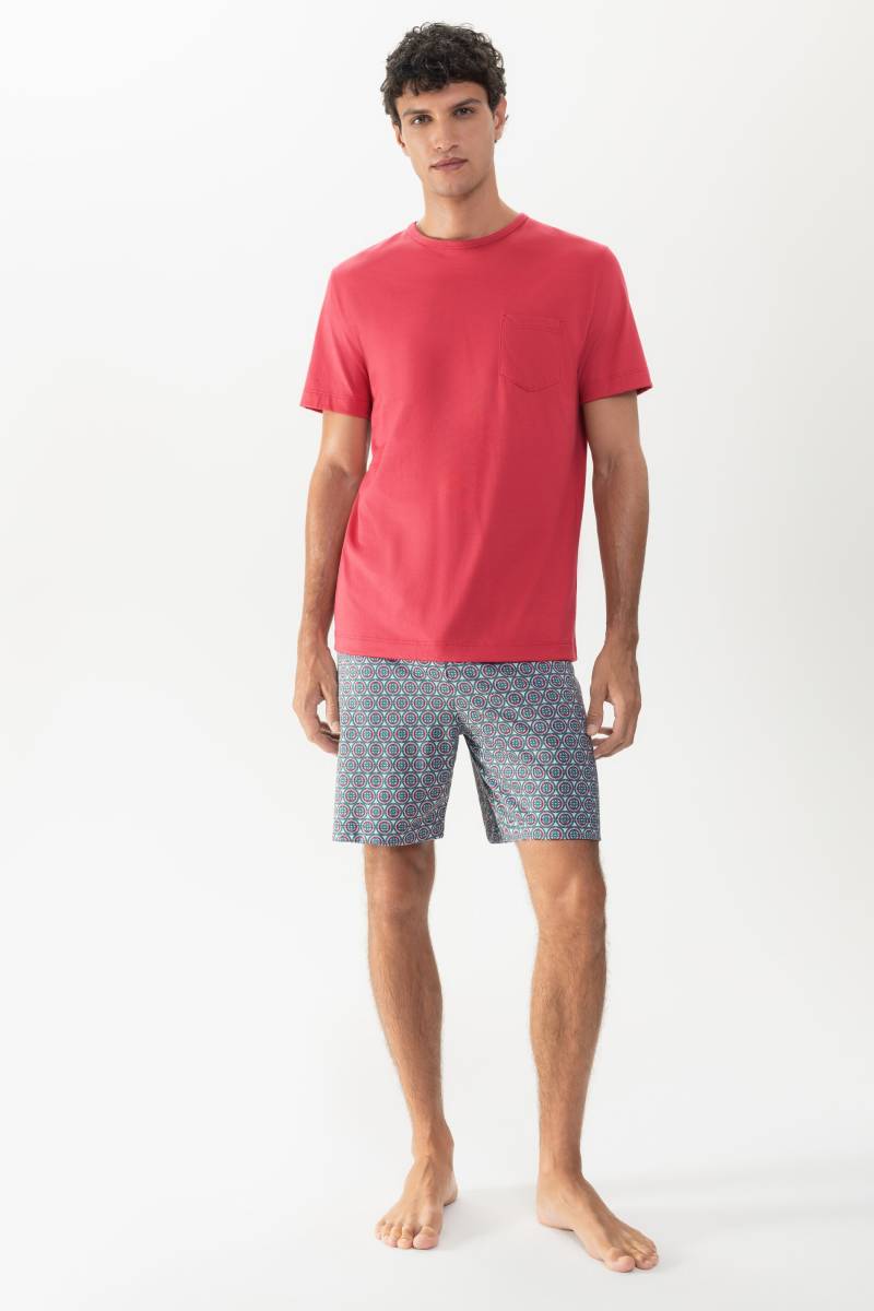 Kurzer Pyjama Serie Soft Circles Red Sunset von mey