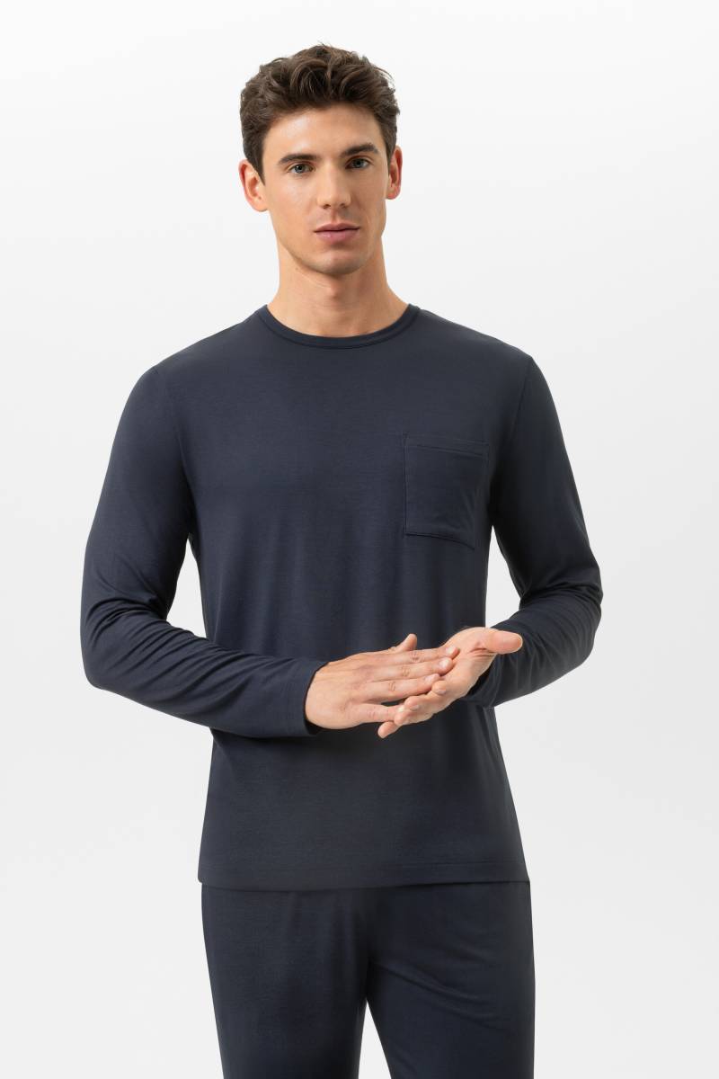Langarm-Shirt Serie Jefferson Modal Marine von mey