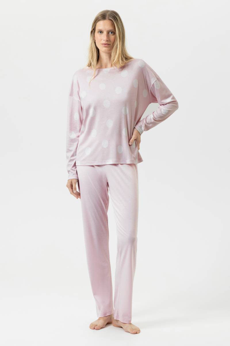 Langer Pyjama Serie Pretty Dots Pink Parfait von mey