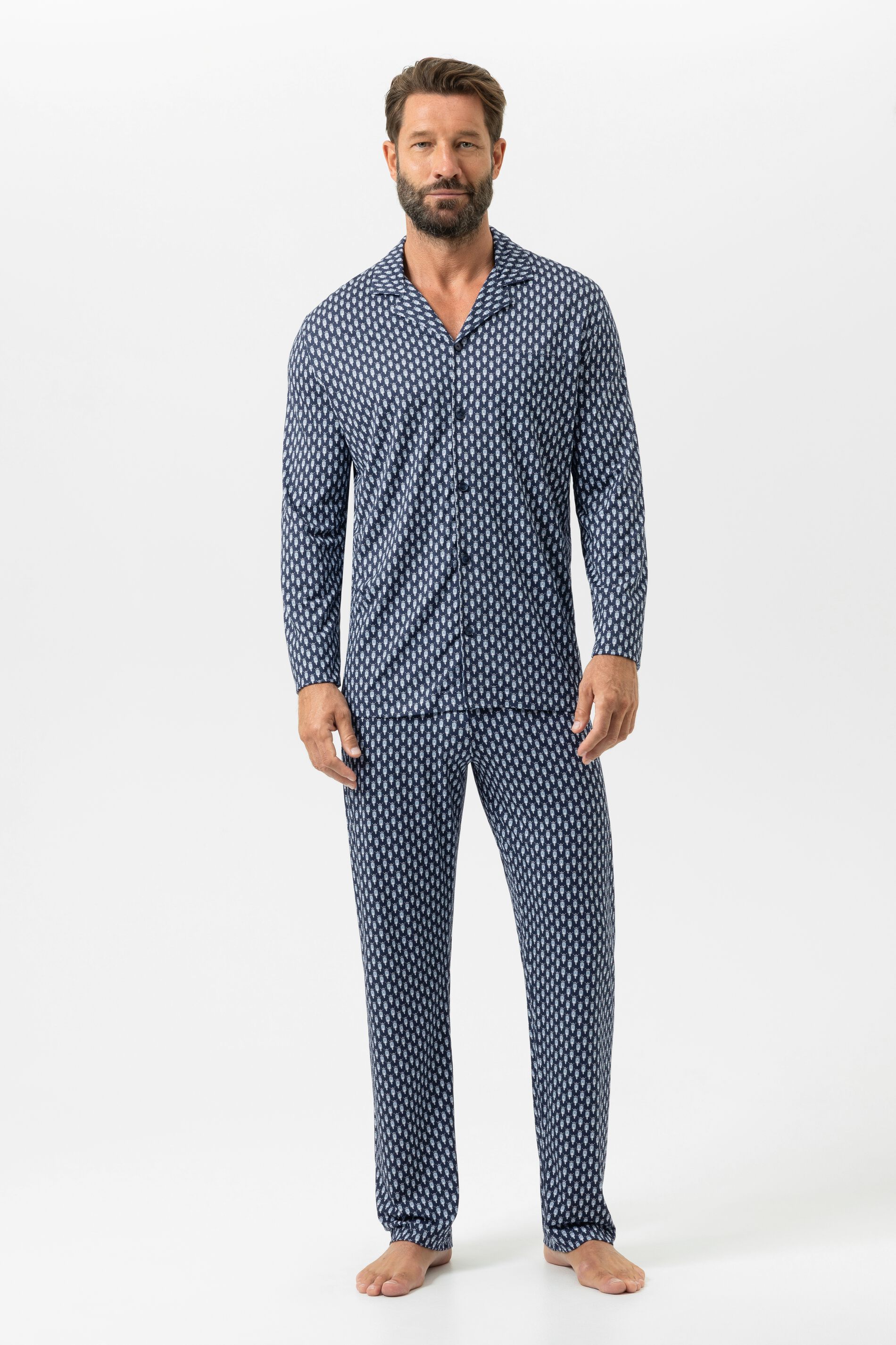 Langer Pyjama Serie Scooter Venture Marine von mey