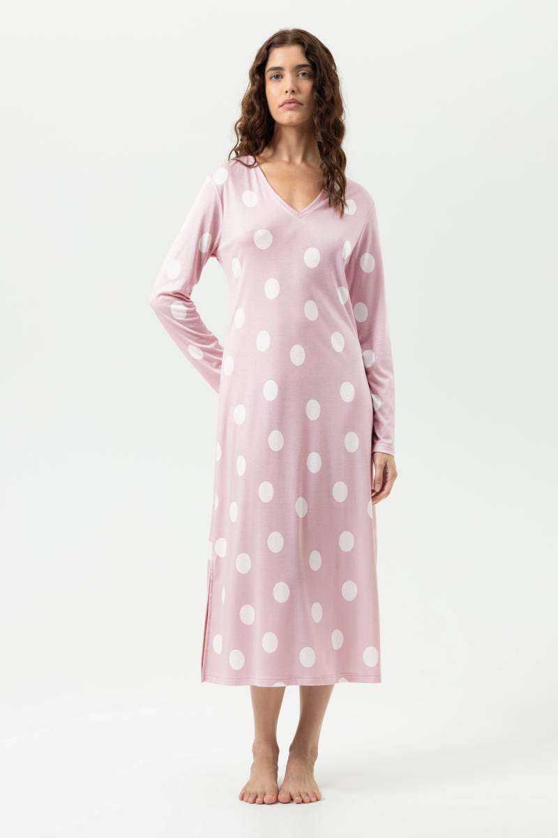 Langes Nachthemd Serie Pretty Dots Pink Parfait von mey