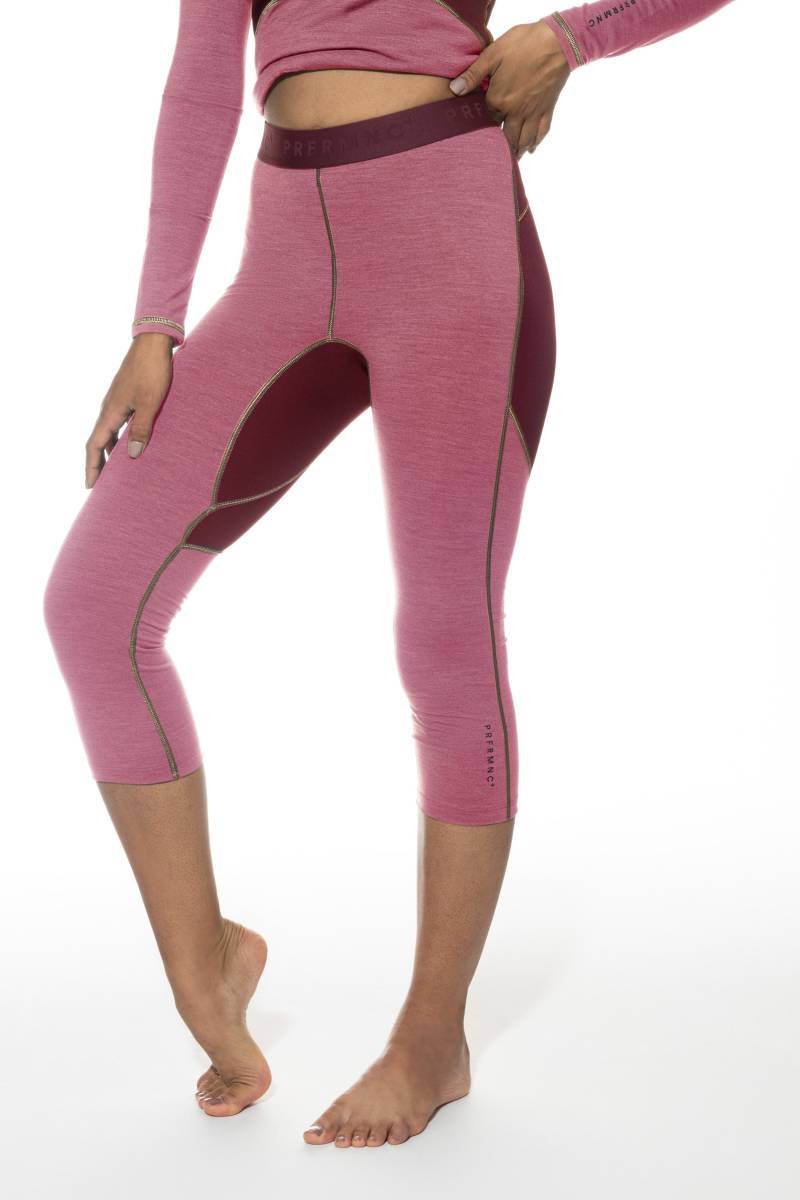 Leggings 3/4 lang Serie PRFRMNC+ Energetic Red Melange von mey
