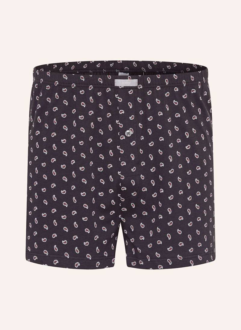 Mey Boxershorts Serie Minimal Paisley grau von mey