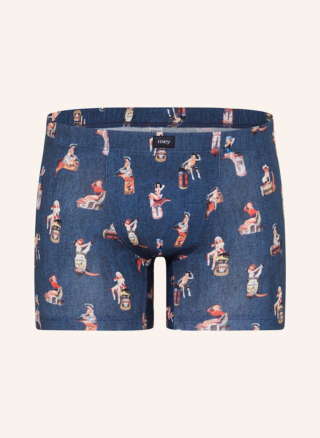 Mey Boxershorts Serie Pretty Cowgirl blau von mey