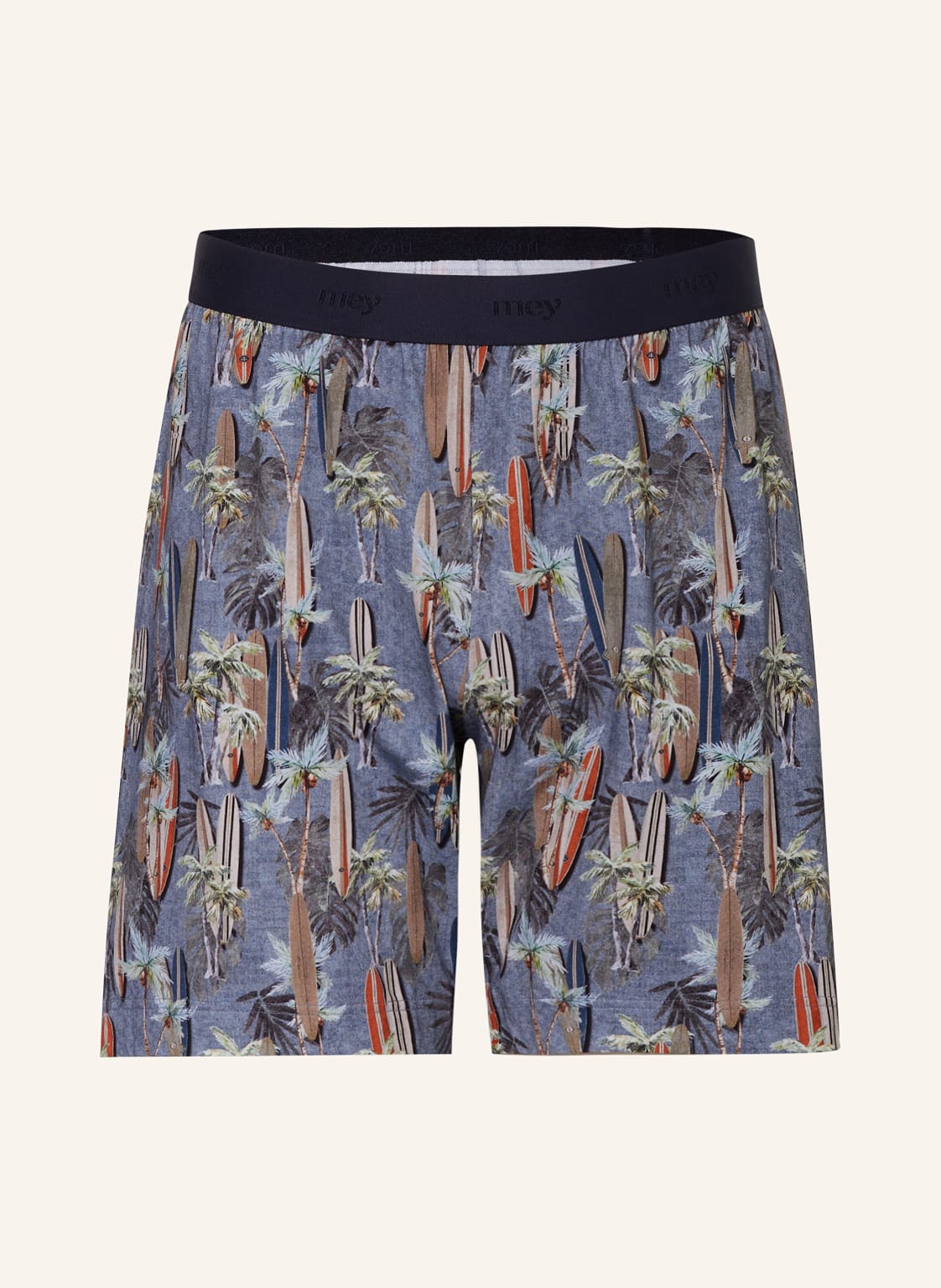 Mey Boxershorts Serie Surf Beach blau von mey