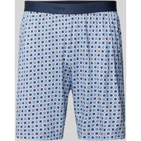 Mey Boxershorts mit floralem Muster in Blau, Größe XXL von mey