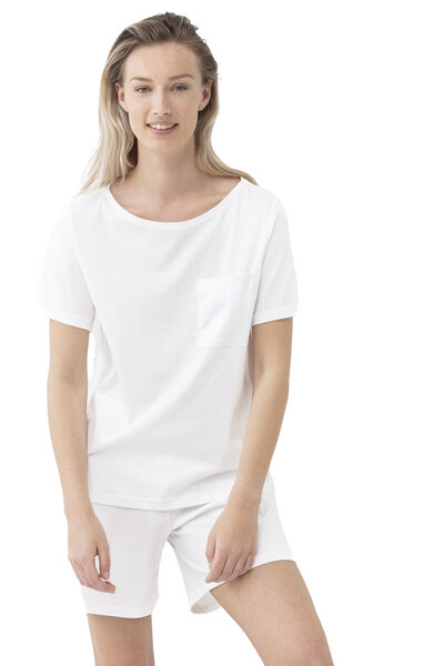 Mey Damen Pyjama kurzarm Shirt Sleepsation Bio-Baumwolle von mey