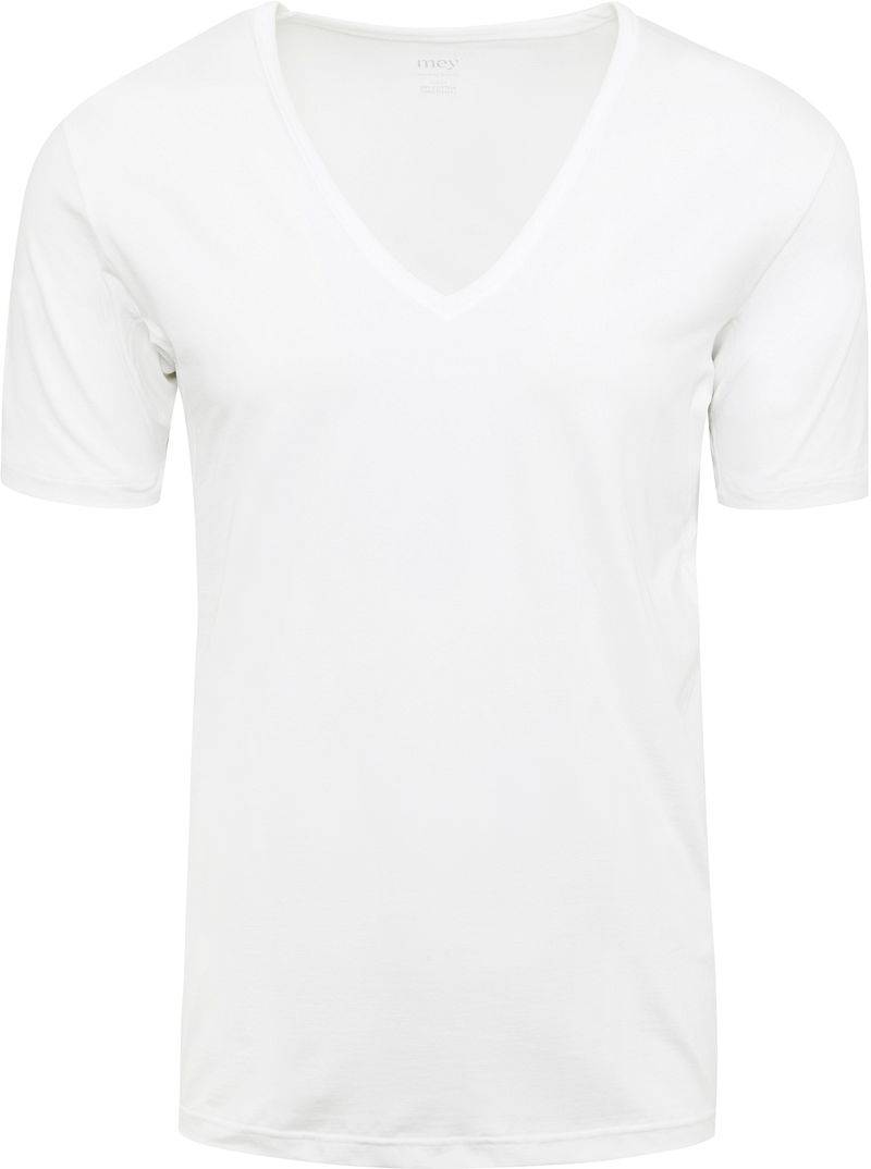 Mey Dry Cotton V-Ausschnitt T-Shirt Weiß - Größe 4XL von mey
