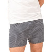 Mey Herren Boxershorts blau Baumwolle gemustert von mey