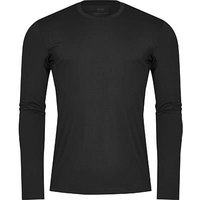 Mey Herren Longsleeve schwarz Mikrofaser unifarben von mey