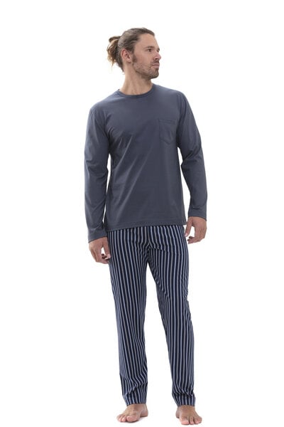 Mey Herren Schlafanzug Pyjama lang "Portimo" Made-in-Green von mey