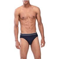 Mey Herren Slip blau Baumwolle unifarben von mey