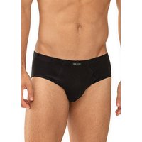 Mey Herren Slip Schwarz Baumwolle unifarben von mey