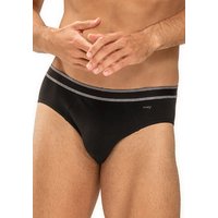 Mey Herren Slip Schwarz Baumwolle unifarben von mey