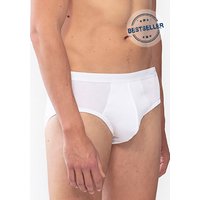 Mey Herren Slip weiß Baumwolle unifarben von mey