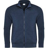 Mey Herren Sweatjacke blau Baumwolle unifarben von mey