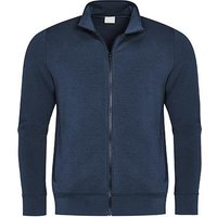 Mey Herren Sweatjacke blau Baumwolle unifarben von mey