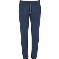 Mey Herren Sweatpants blau Baumwolle unifarben von mey