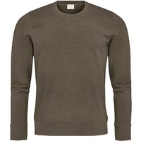 Mey Herren Sweatshirt grün Baumwolle unifarben von mey