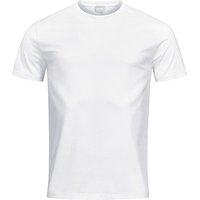 Mey Herren T-Shirt weiß Baumwolle unifarben von mey