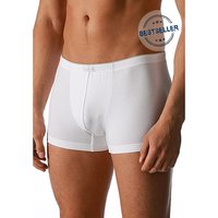 Mey Herren Trunk weiß Baumwolle unifarben von mey
