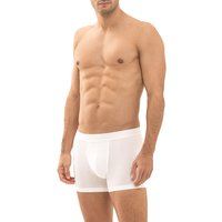 Mey Herren Trunk weiß Baumwolle unifarben von mey