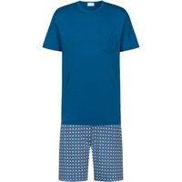 Mey Kurzer Pyjama mit O-Neck und gemusterter Shorts in L von mey