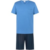 Mey Kurzer Pyjama mit V-Ausschnitt und gemusterter Shorts in M von mey