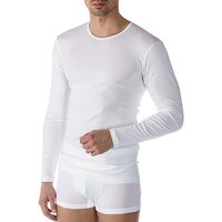 Mey Herren Longsleeve weiß COTTON unifarben von mey