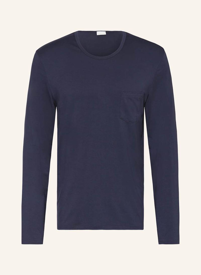 Mey Lounge-Shirt Serie Jefferson blau von mey