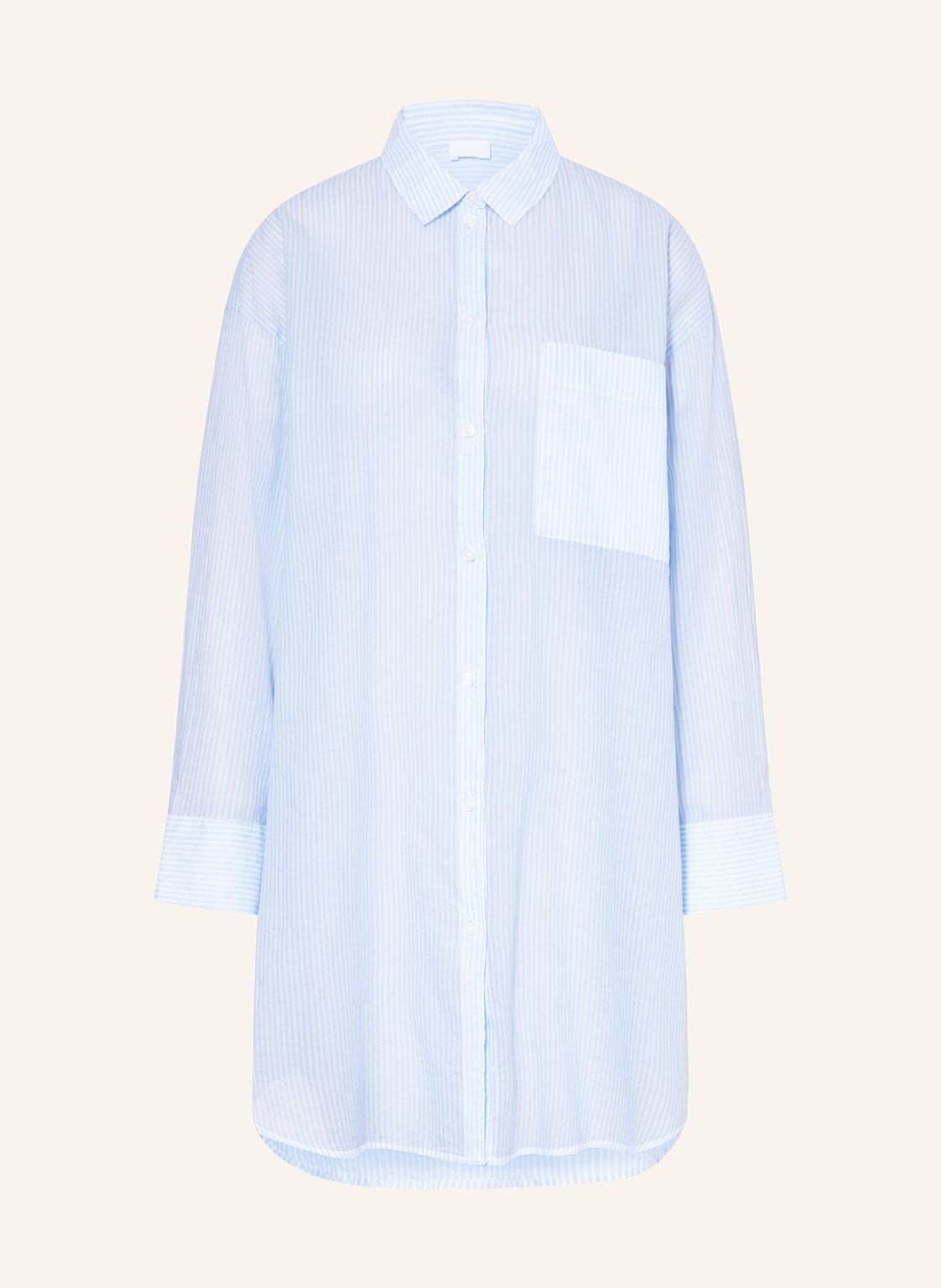 Mey Nachthemd Serie Cotton Stripes blau von mey