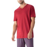 Mey Herren T-Shirt rot Baumwolle unifarben von mey