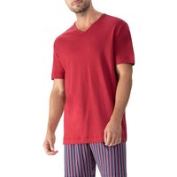 Mey Herren T-Shirt rot Baumwolle unifarben von mey