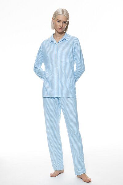 Mey Schlafanzug Pyjama lang "Elva" Bio-Baumwolle von mey