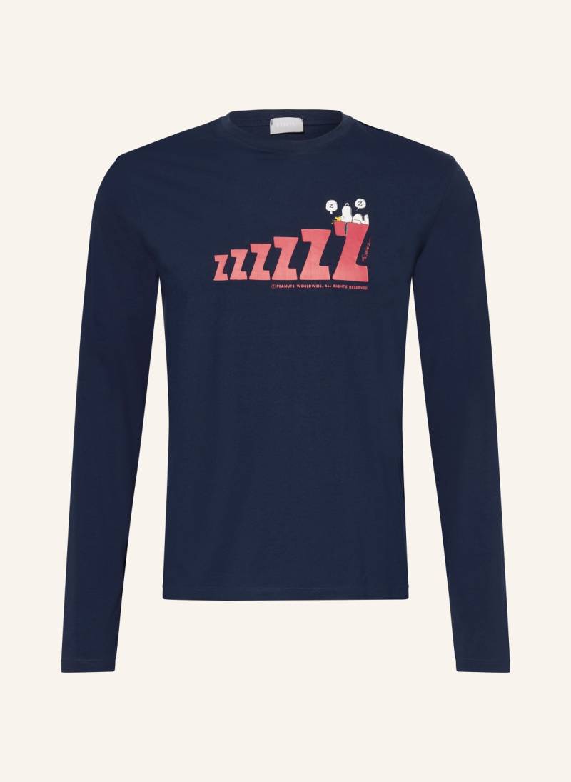 Mey Schlafshirt Serie Mey X Peanuts blau von mey