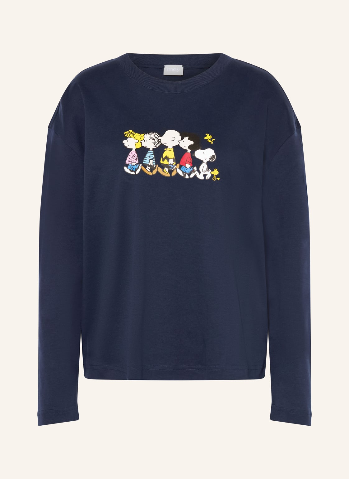 Mey Schlafshirt Serie Mey × Peanuts blau von mey