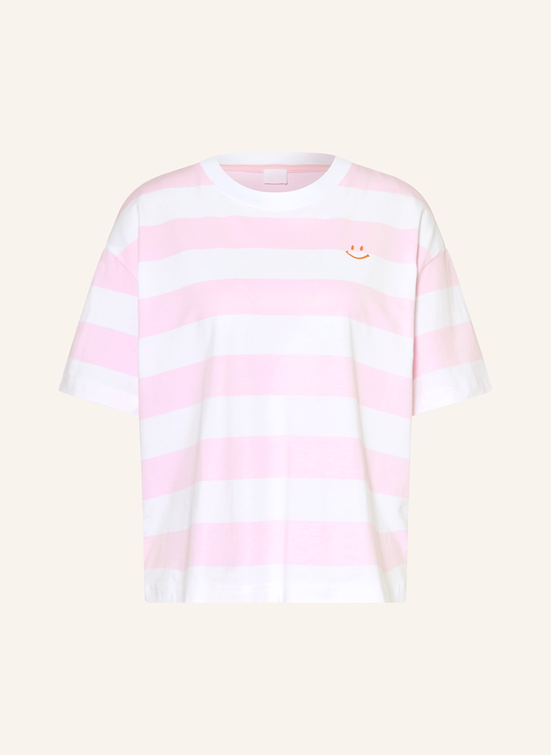 Mey Schlafshirt Serie Streaked Lines rosa von mey
