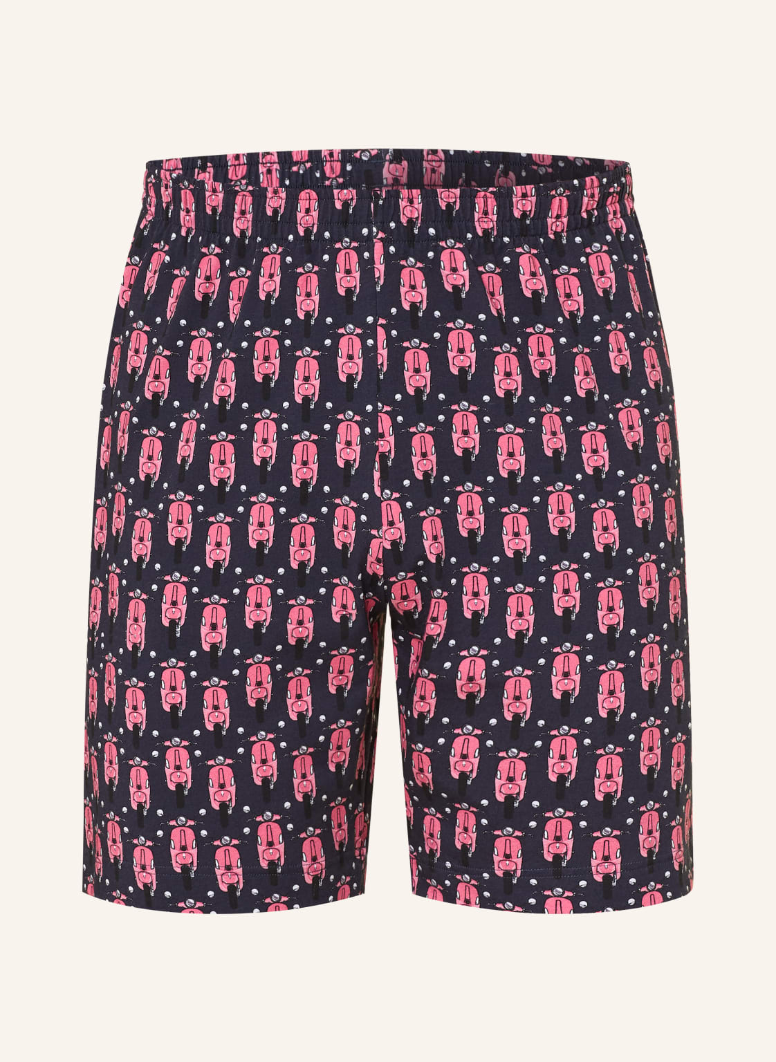 Mey Schlafshorts Serie City Glide blau von mey