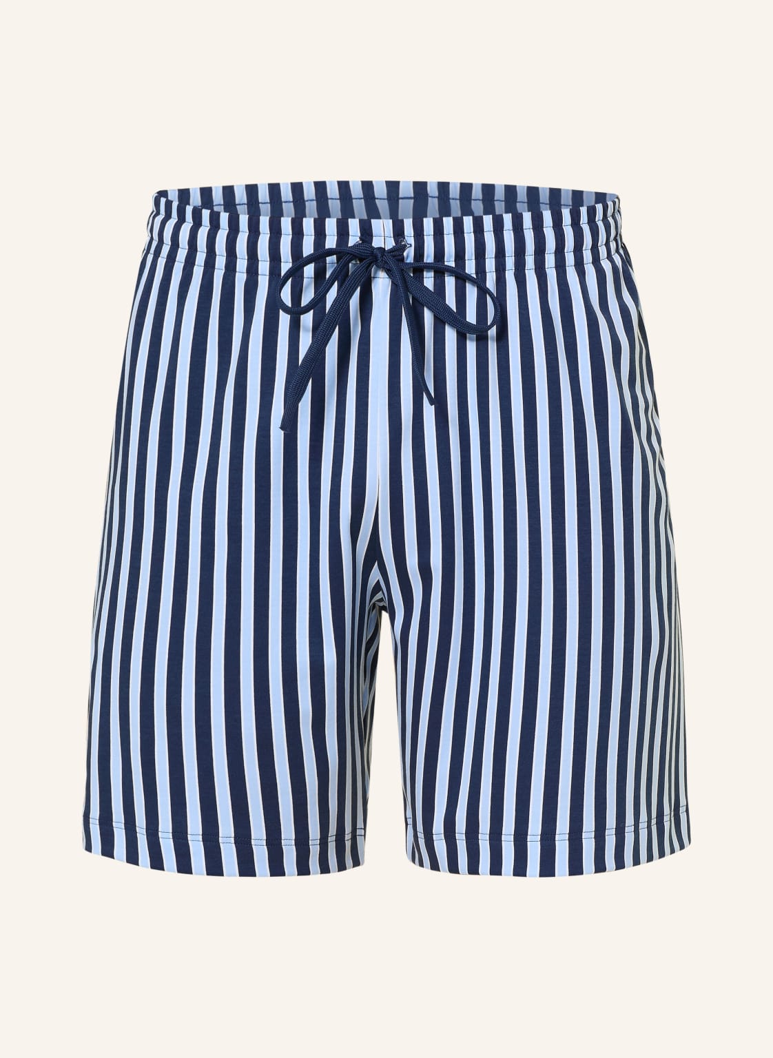 Mey Schlafshorts Serie Graphic Stripes blau von mey
