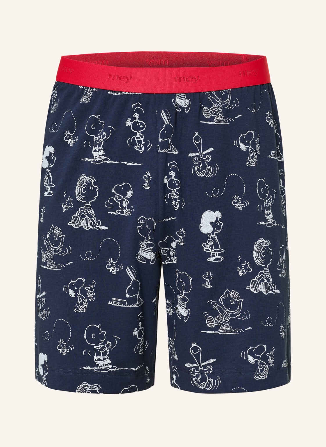 Mey Schlafshorts Serie Mey X Peanuts blau von mey