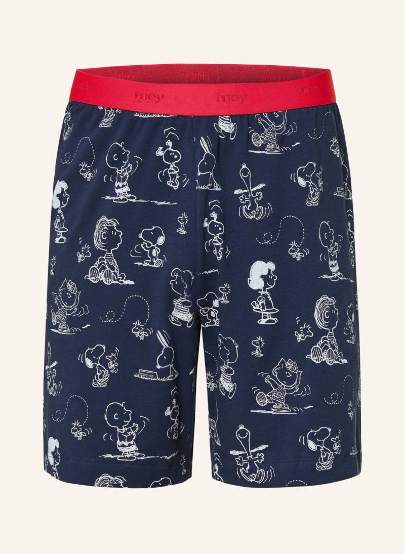 Mey Schlafshorts Serie Mey X Peanuts blau von mey