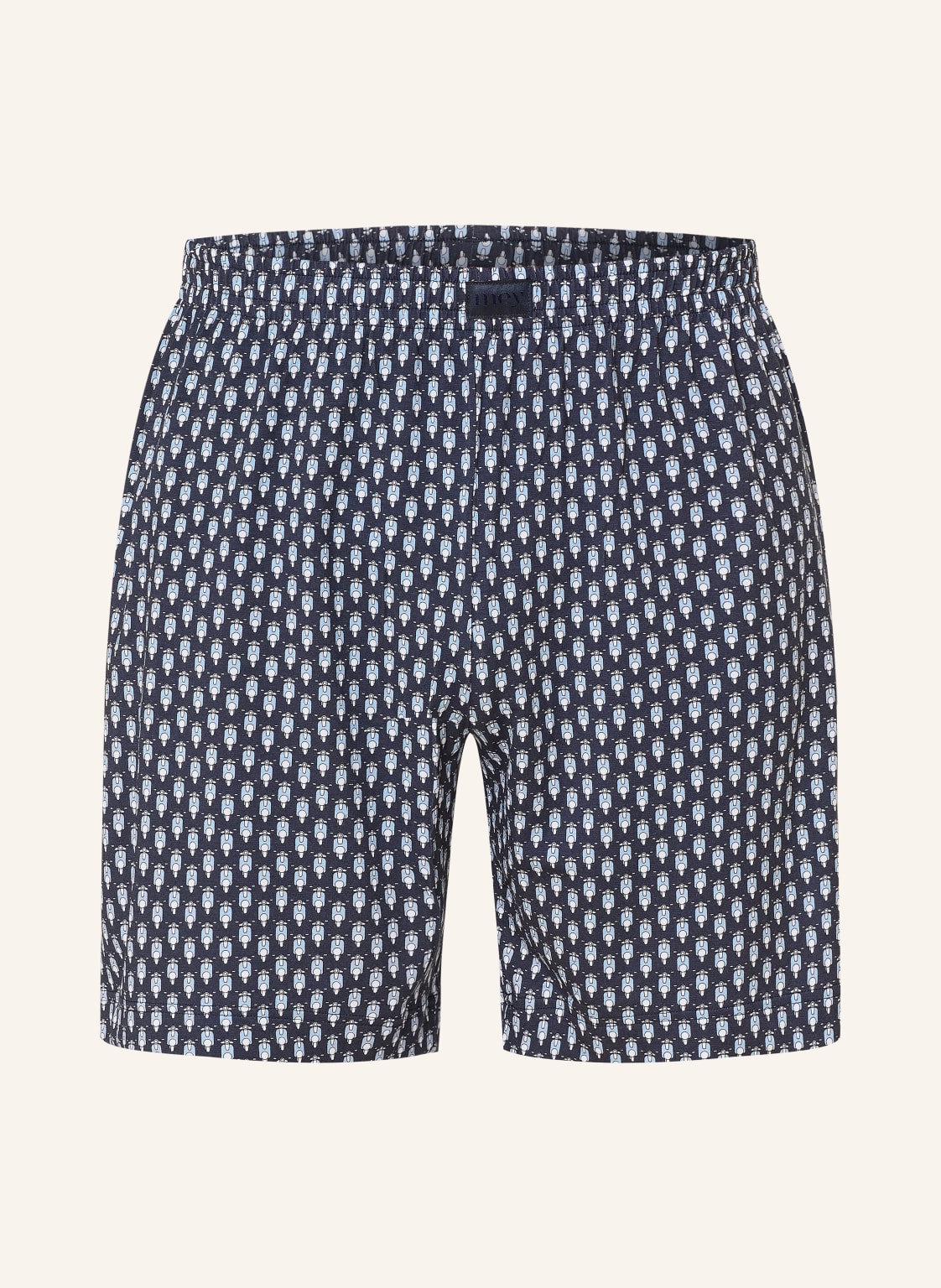 Mey Schlafshorts blau von mey