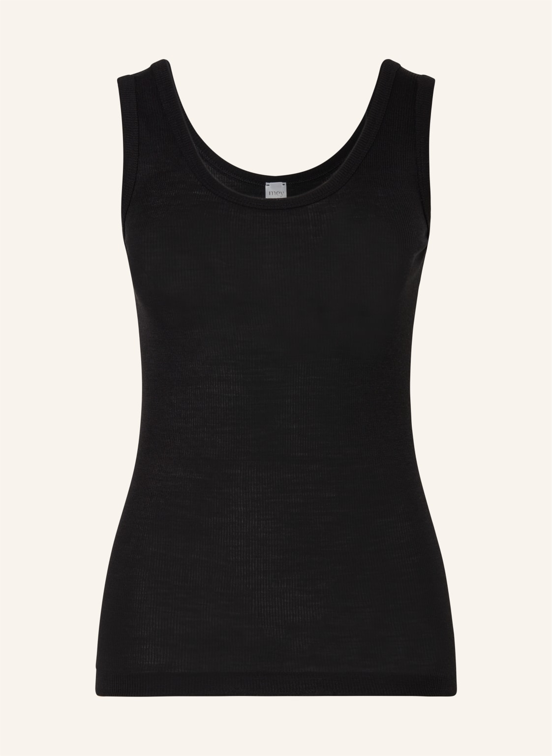 Mey Top Serie Wool Love Aus Merinowolle Mit Seide schwarz von mey