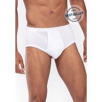 Mey Herren Sport-Slip weiß Baumwolle & Mix unifarben von mey