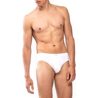 Mey Herren Slip weiß Baumwolle & Mix unifarben von mey