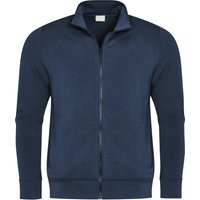 Mey Herren Sweatjacke blau Baumwolle unifarben von mey