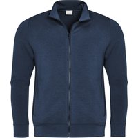 Mey Herren Sweatjacke blau Baumwolle & Mix unifarben von mey