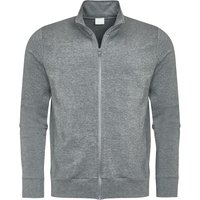 Mey Herren Sweatjacke grau Baumwolle unifarben von mey