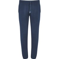 Mey Herren Sweatpants blau Baumwolle unifarben von mey